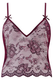 Pour moi | For Your Eyes Only Lace Cami & Short Set | Berry/Black