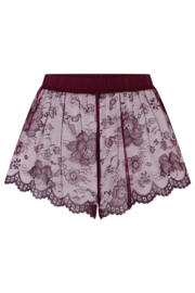 Pour moi | For Your Eyes Only Lace Cami & Short Set | Berry/Black