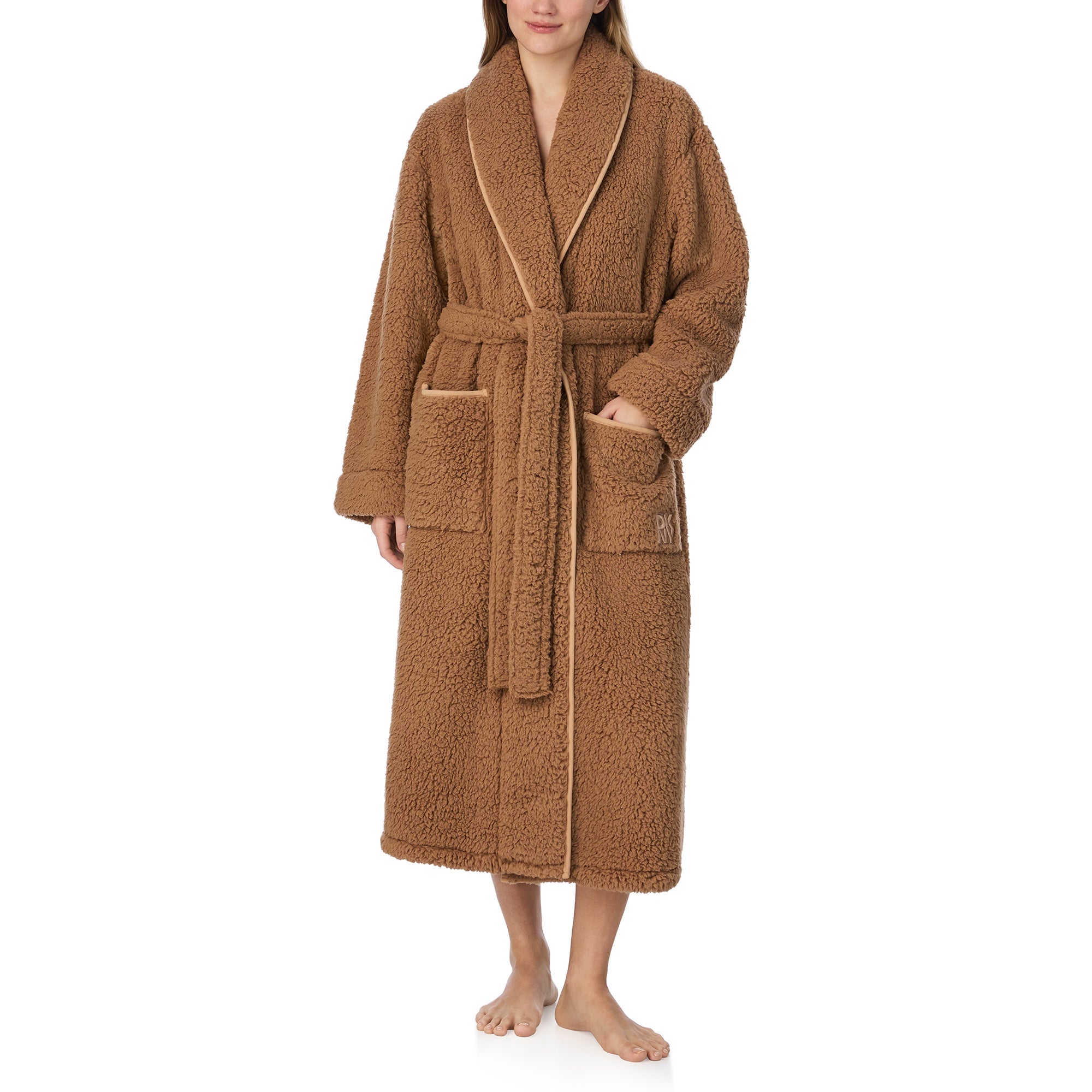 DKNY | Chill In Style Long Wrap Robe | Beige