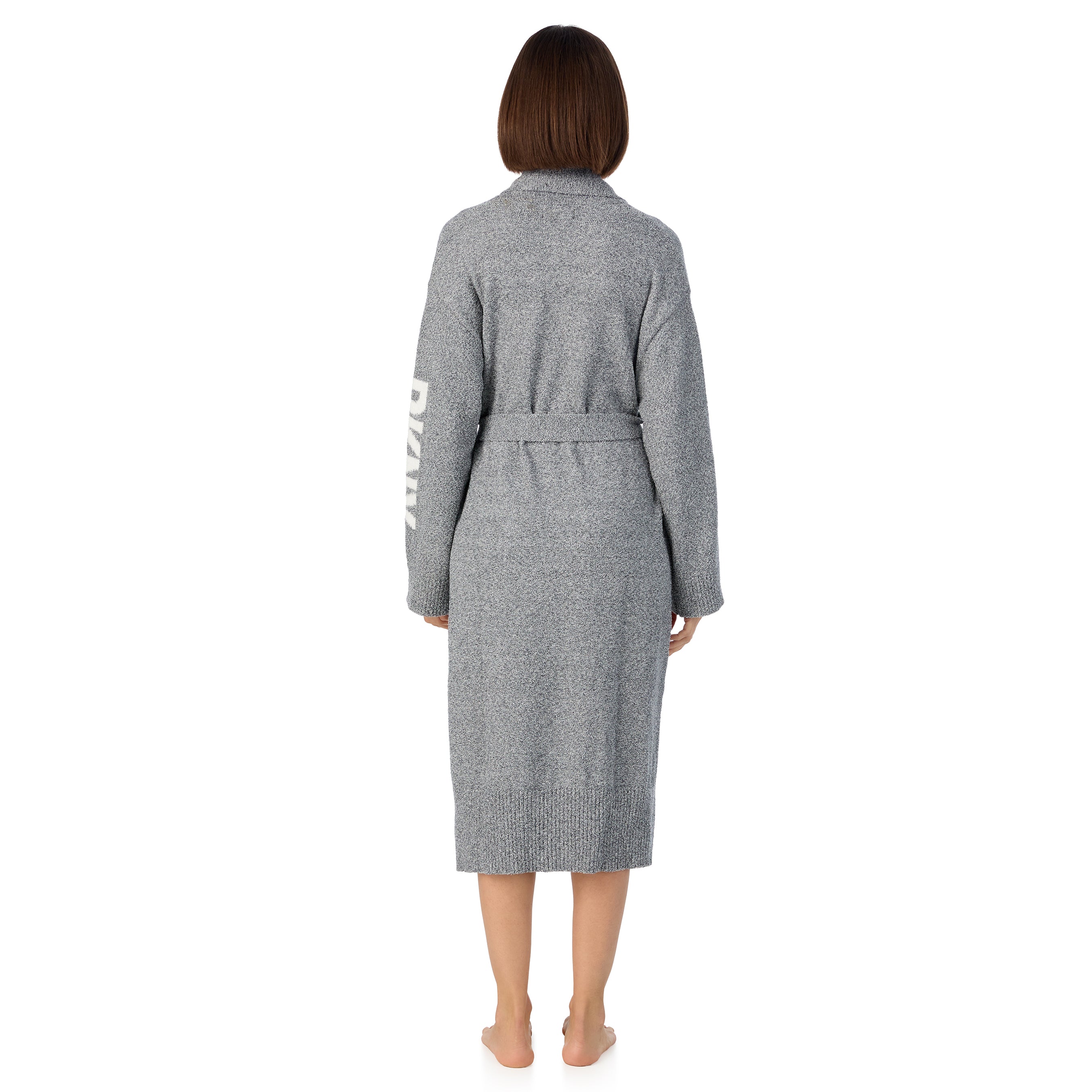 DKNY | All The Cheer Boucle Robe | Grey