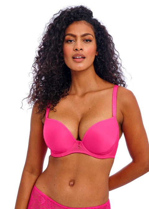 Freya | Fascinate Moulded Plunge Bra | Hot Pink