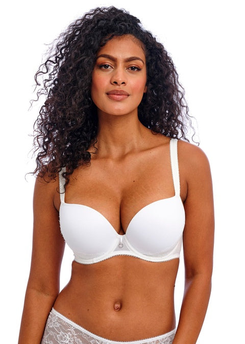 Freya | Fascinate Moulded Plunge Bra | White