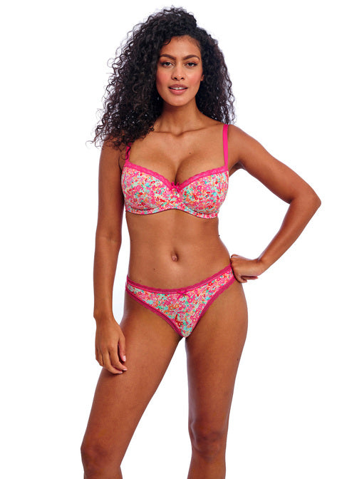 Freya | Flirt Padded Half Cup Bra | Hot Pink