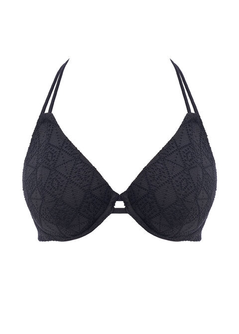 Freya | Nomad Nights Halter Bikini Top | Black