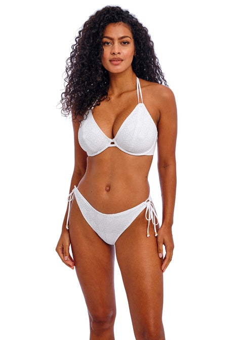 Freya | Nomad Nights  Halter Bikini Top | White
