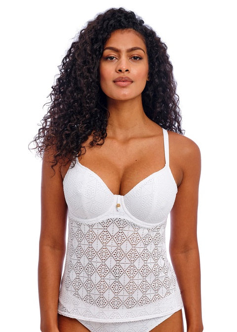 Freya | Nomad Nights Plunge Tankini | White