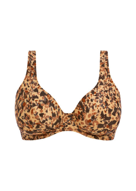 Freya | Arizona Wave High Apex Bikini Top | Dune