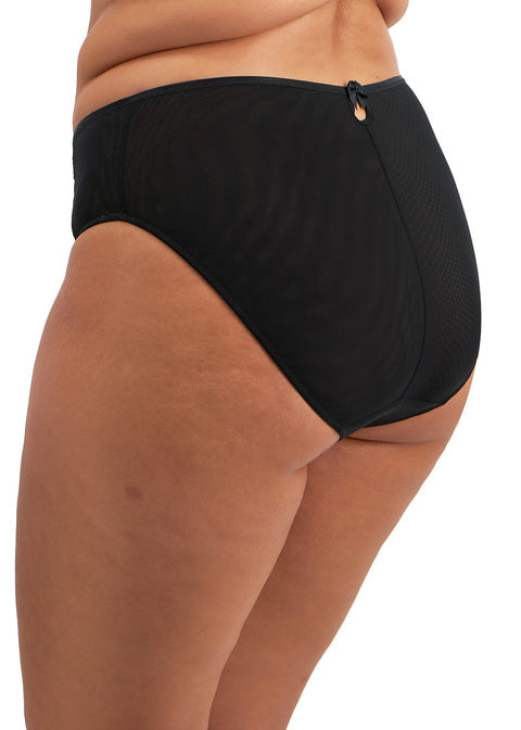 Elomi | Teagan High Leg Brief | Black / Almond