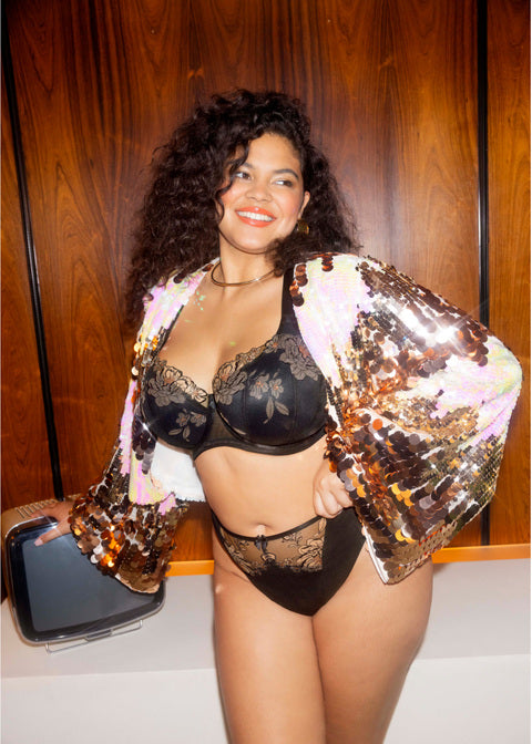 Elomi | Teagan Thong | Black / Almond