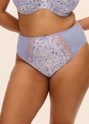 Elomi | Morgan High Leg Brief | Blue Leopard