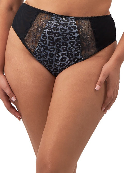 Elomi | Morgan High Leg Brief | Snow Leopard