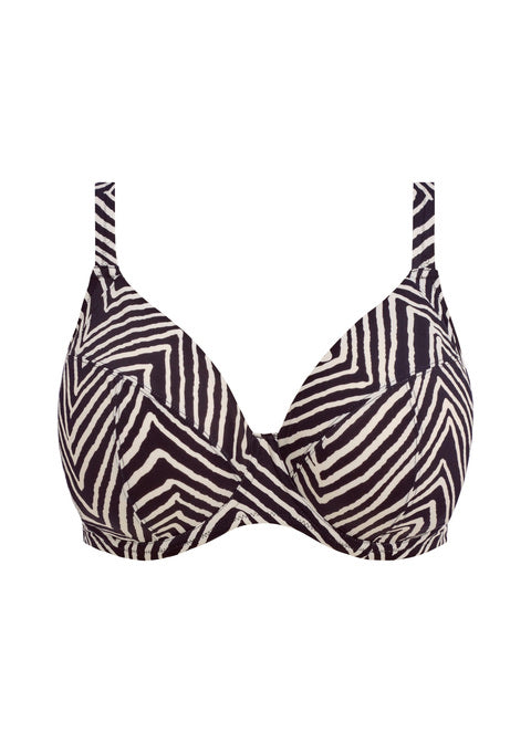 Elomi | Fiji Falls Plunge Bikini Top | Black