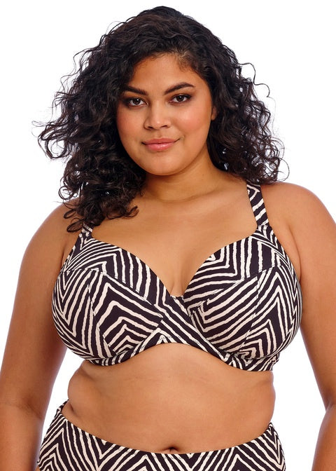 Elomi | Fiji Falls Plunge Bikini Top | Black