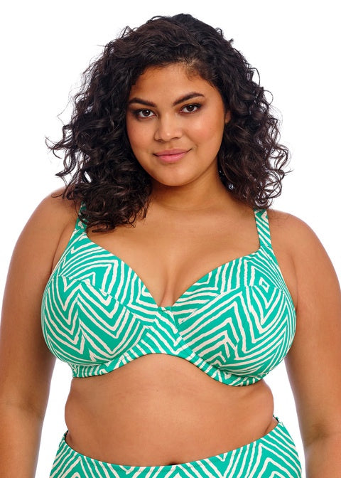 Elomi | Fiji Falls Plunge Bikini Top | Marine