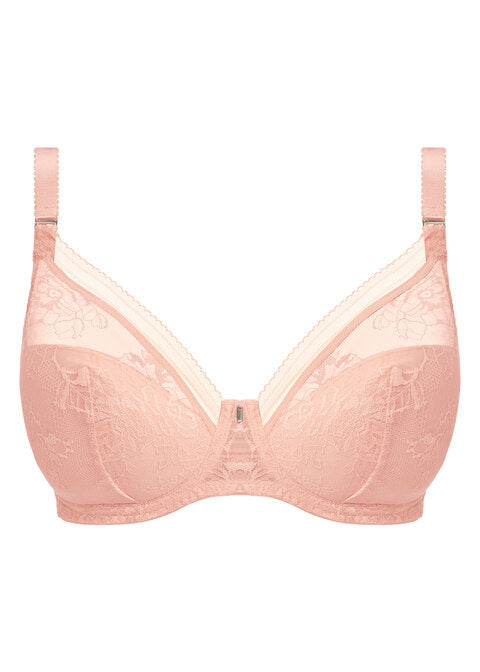 Fantasie | Fusion Lace Padded Plunge Bra | Blush