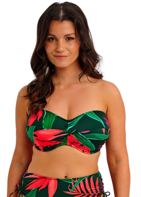 Fantasie | Pichola Twist Bandeau Bikini Top | Mangrove