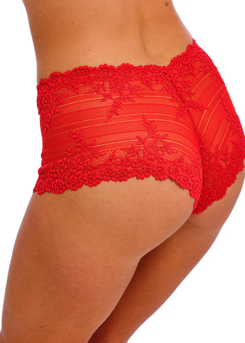 Wacoal | Embrace Lace Shorts | Equestrian Red