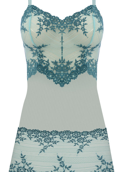 Wacoal | Embrace Lace Chemise | Eggshell Blue