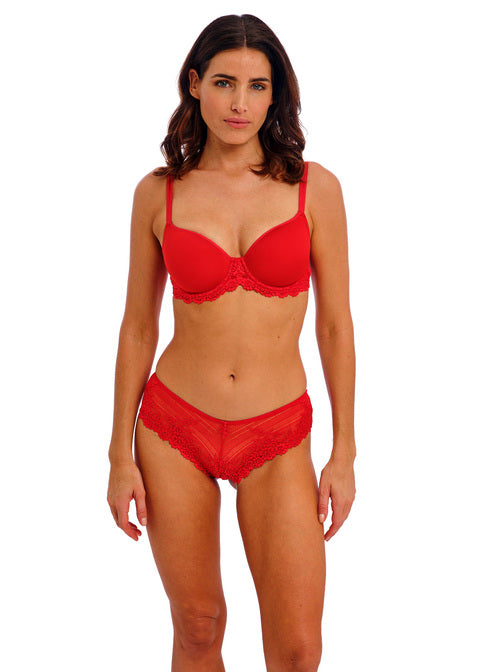 Wacoal | Embrace Lace Tanga | Equestrian Red