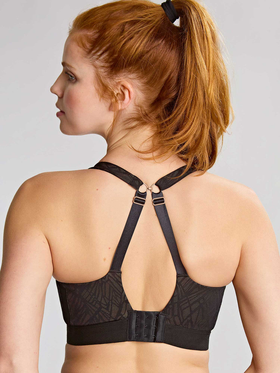 Panache | Endurance Non Padded Wired Sports Bra | Black/ Latte