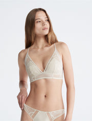 Calvin Klein | Lace Bralette | Mudstone