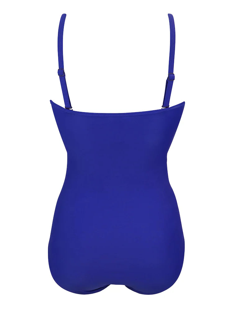 Pour Moi | Santa Monica Strapless Tummy Control Swimsuit | Ultramarine