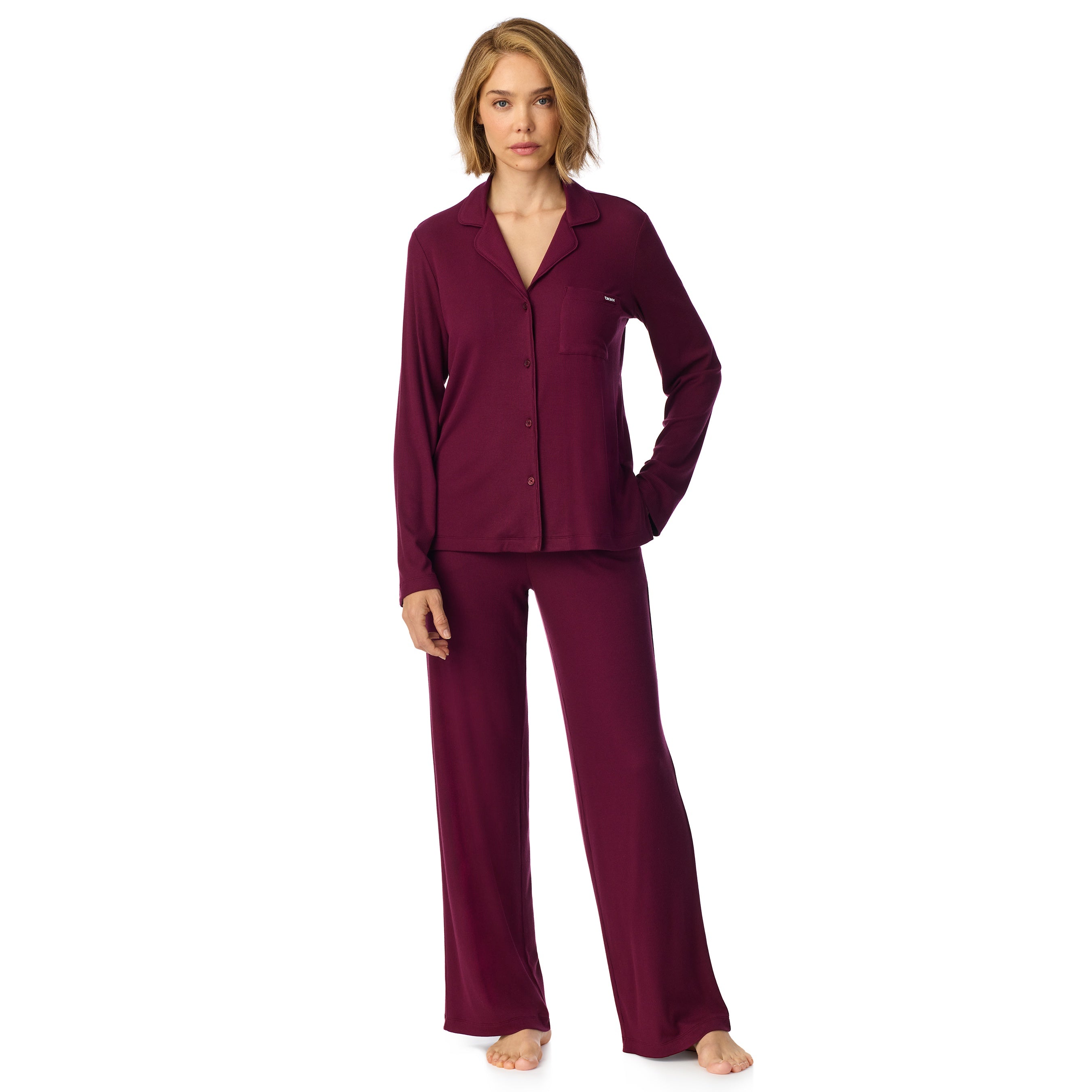 DKNY | Long Pyjama Set | Burgundy