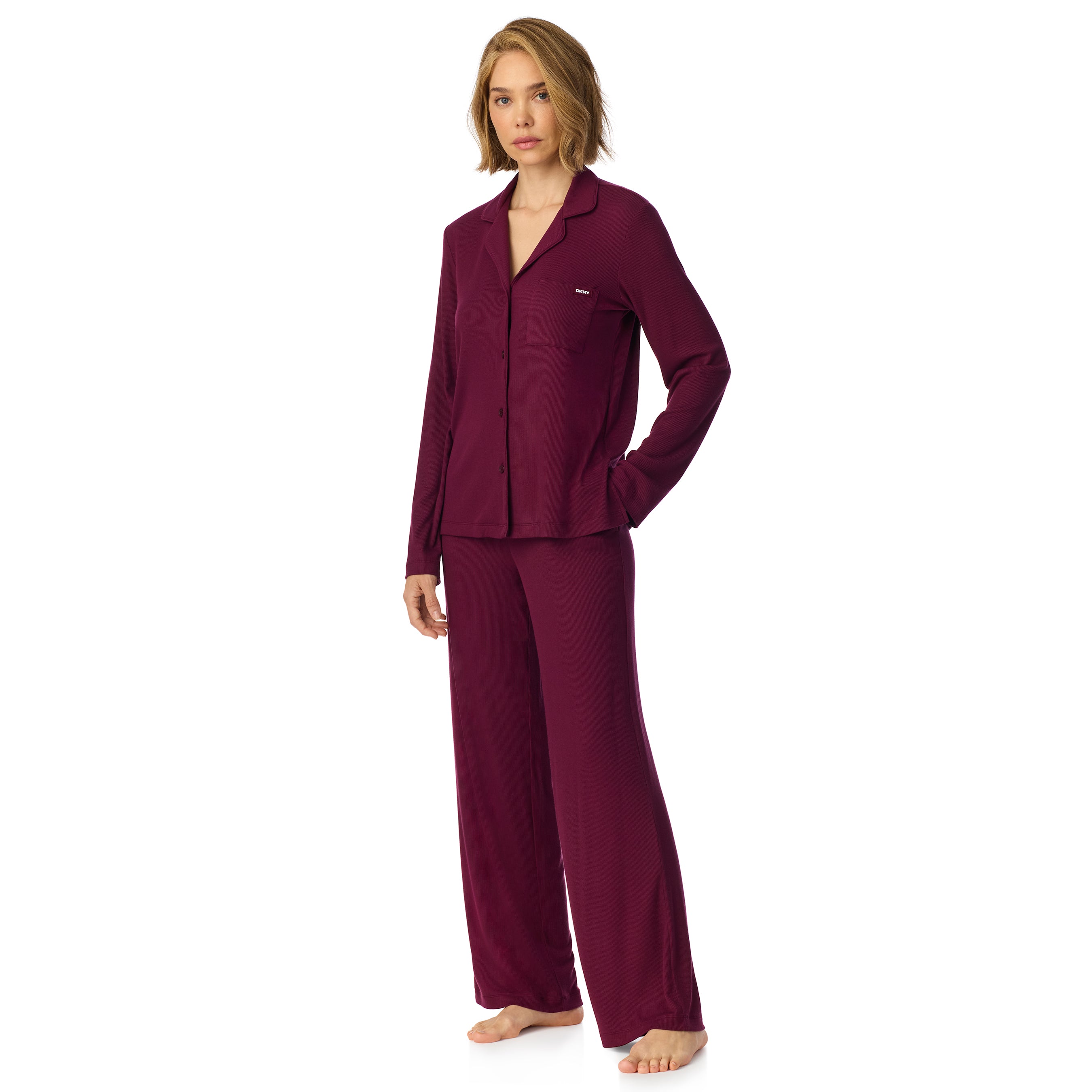 DKNY | Long Pyjama Set | Burgundy