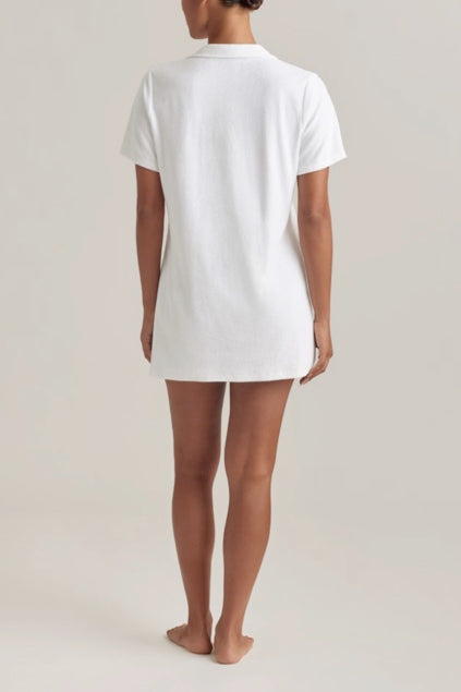 Ralph Lauren | Terry Collar Dress | White