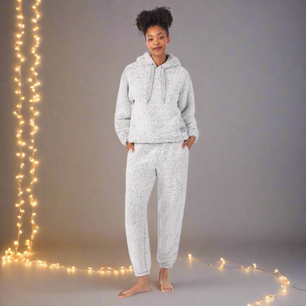 DKNY | Hooded Top & Jogger Lounge Set | Frosted Phantom