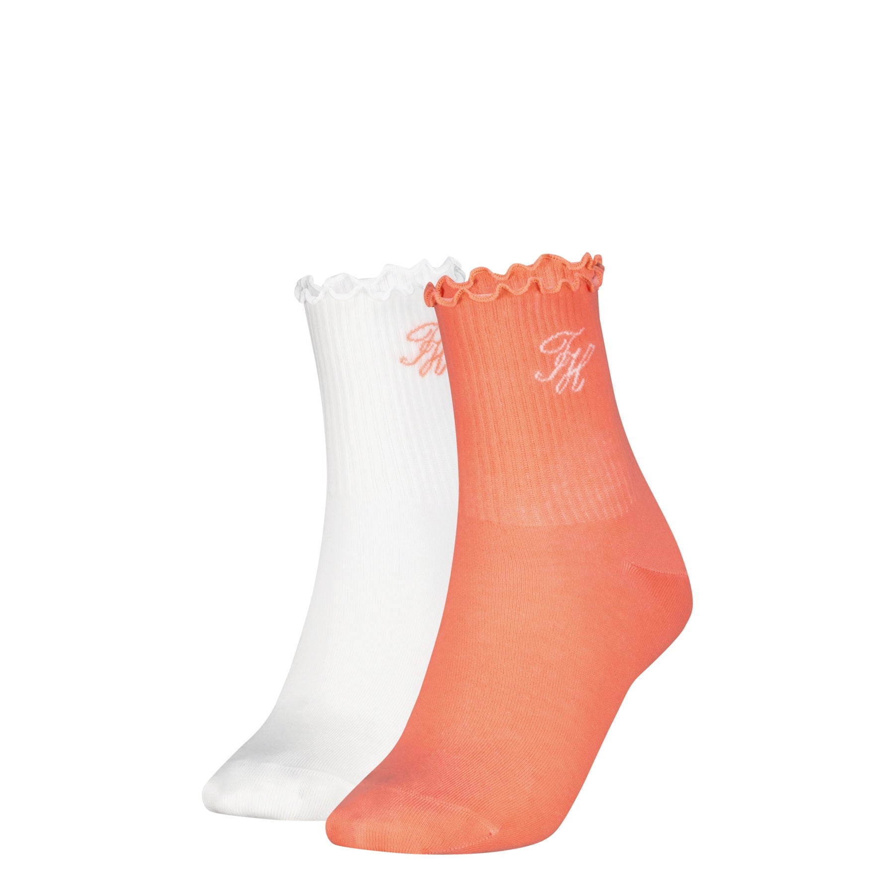 Tommy Hilfiger | 2 Pack Short Socks | Coral/White