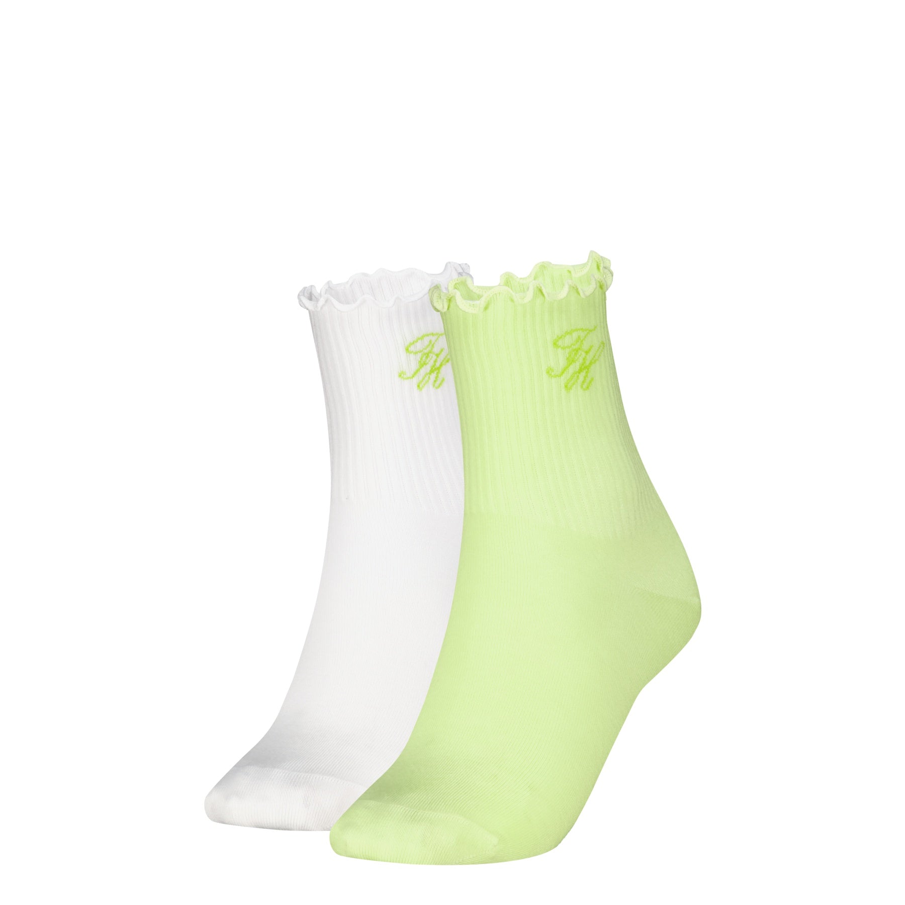Tommy Hilfiger | 2 Pack Short Socks | Lime/White