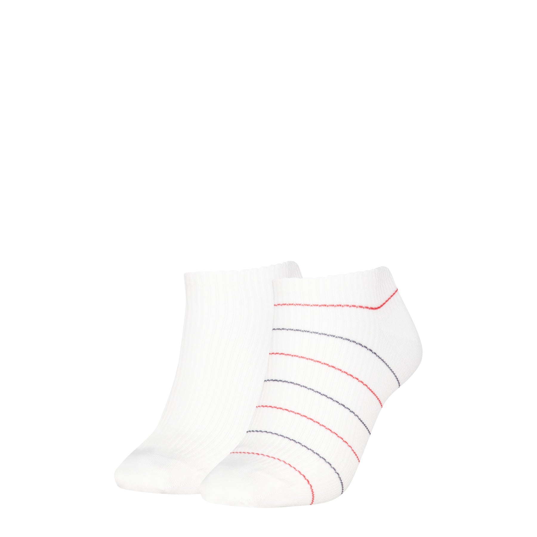 Tommy Hilfiger | 2 Pack Rib Stripe Sneaker Socks | White