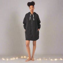 Load image into Gallery viewer, DKNY | Hooded Zip Robe | Phantom
