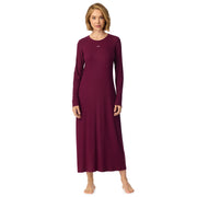 DKNY | Long Sleeve Sleep Shirt | Burgundy