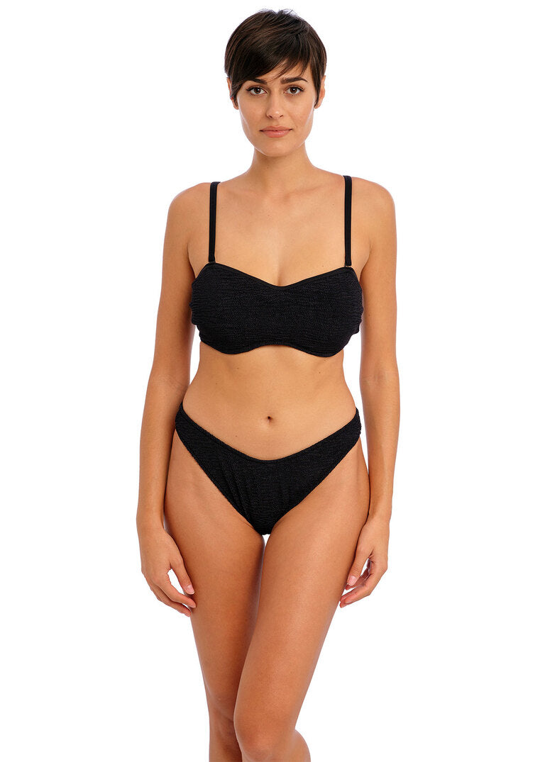 Freya | Ibiza Waves Bandeau | Black