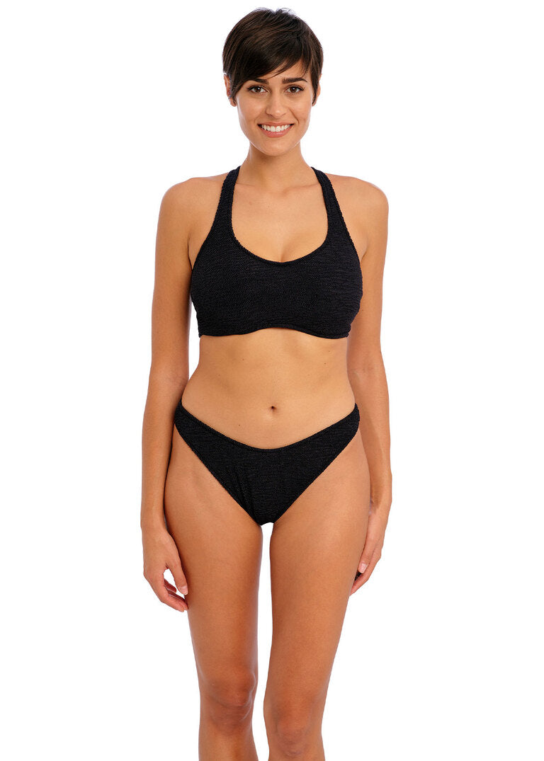 Freya | Ibiza Waves High Leg bikini Brief | Black
