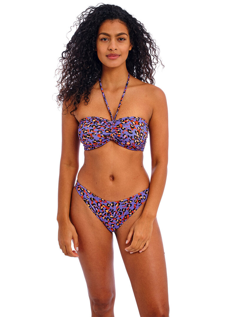Freya | Santiago Bandeau Bikini Top | Leopard