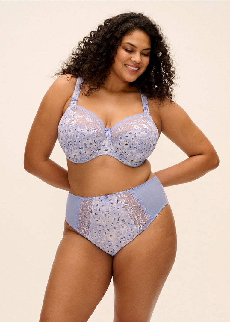 Elomi | Morgan High Leg Brief | Blue Leopard