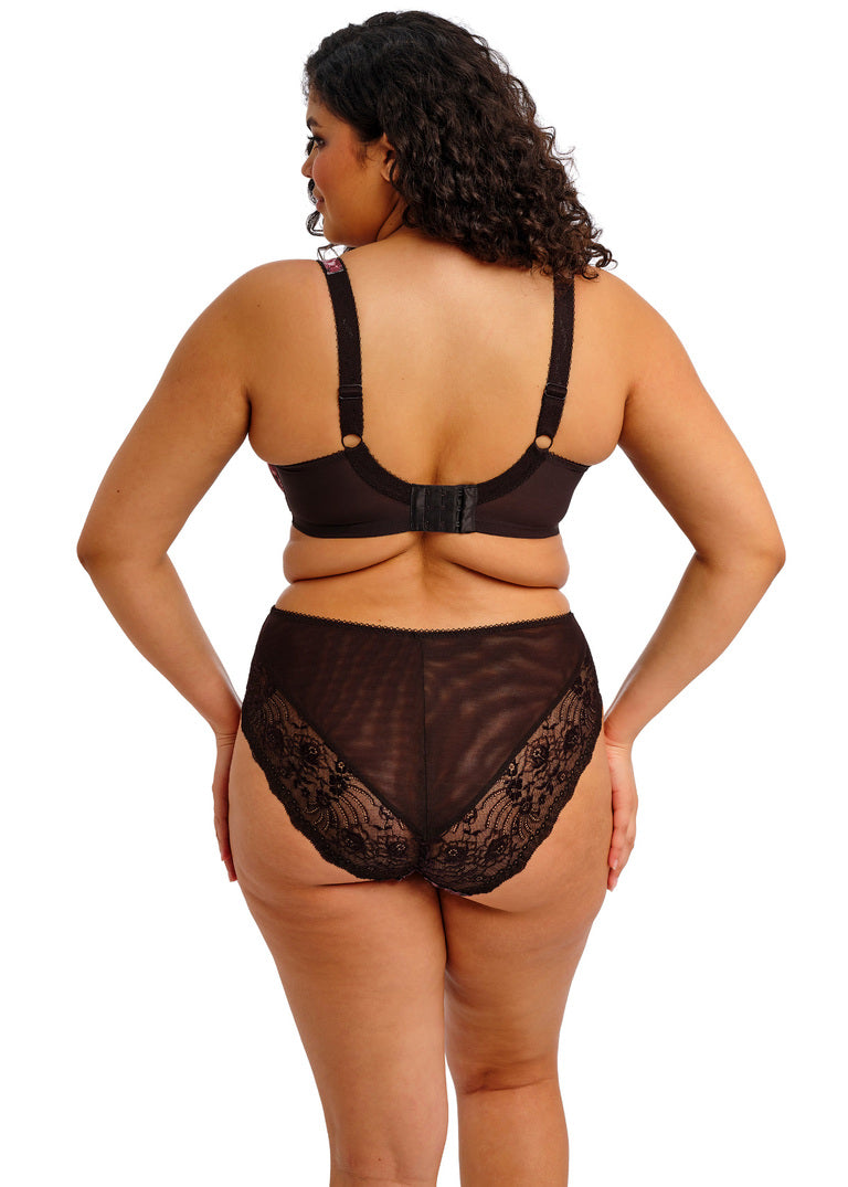 Elomi | Morgan High Leg Brief | Dark Romance