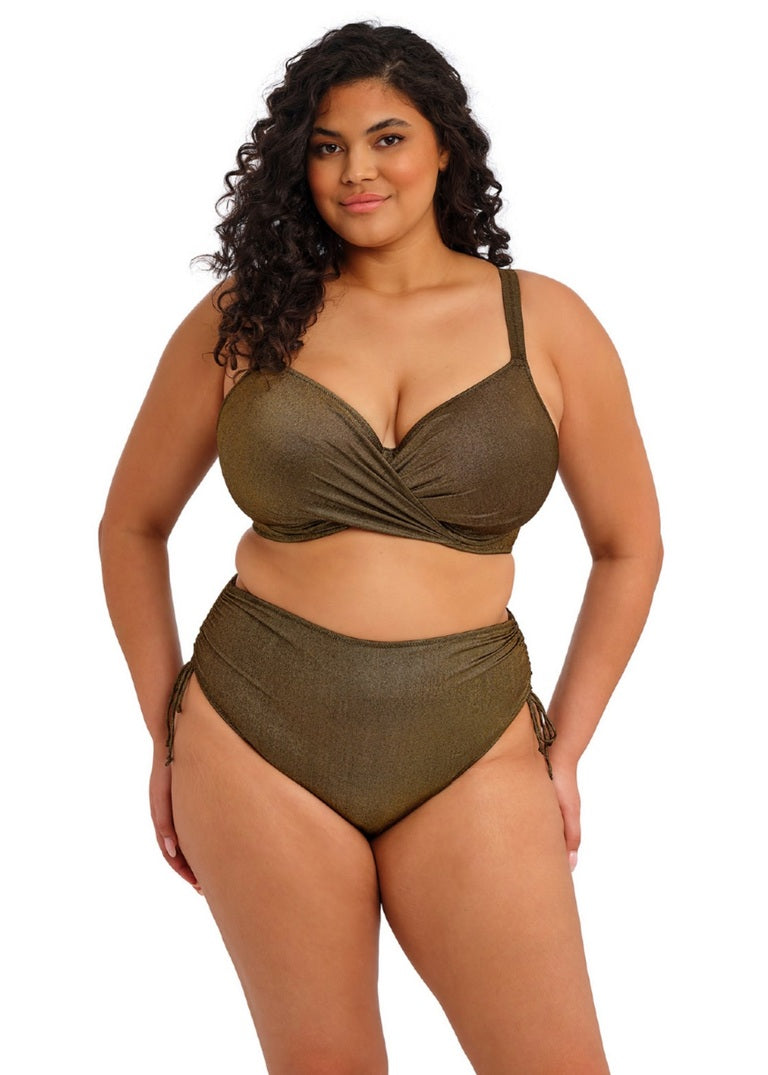 Elomi | Sunset Shimmer Adjustable Bikini Brief | Gold Rush