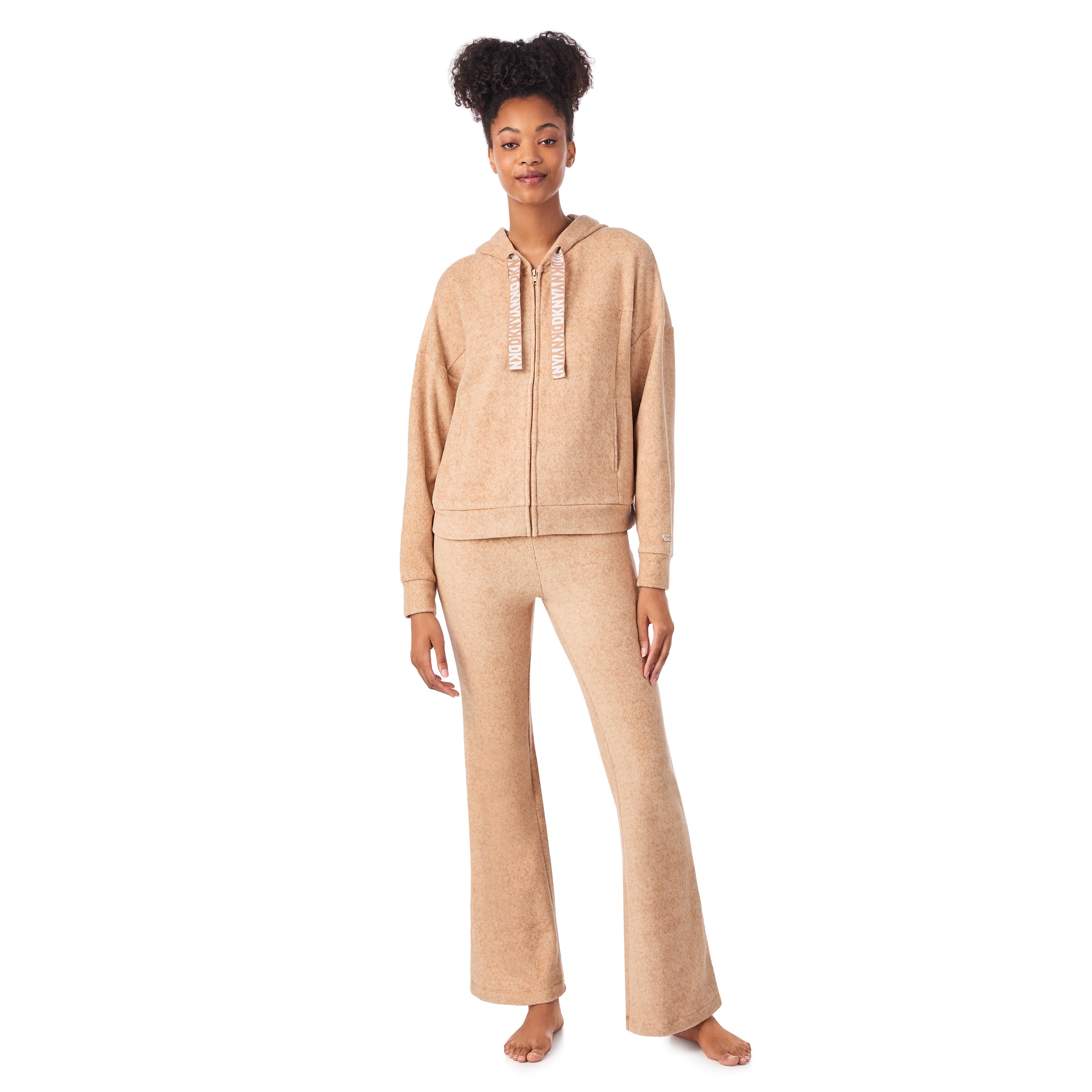 DKNY | Hoodie & Pant Lounge Set | Faux Praline