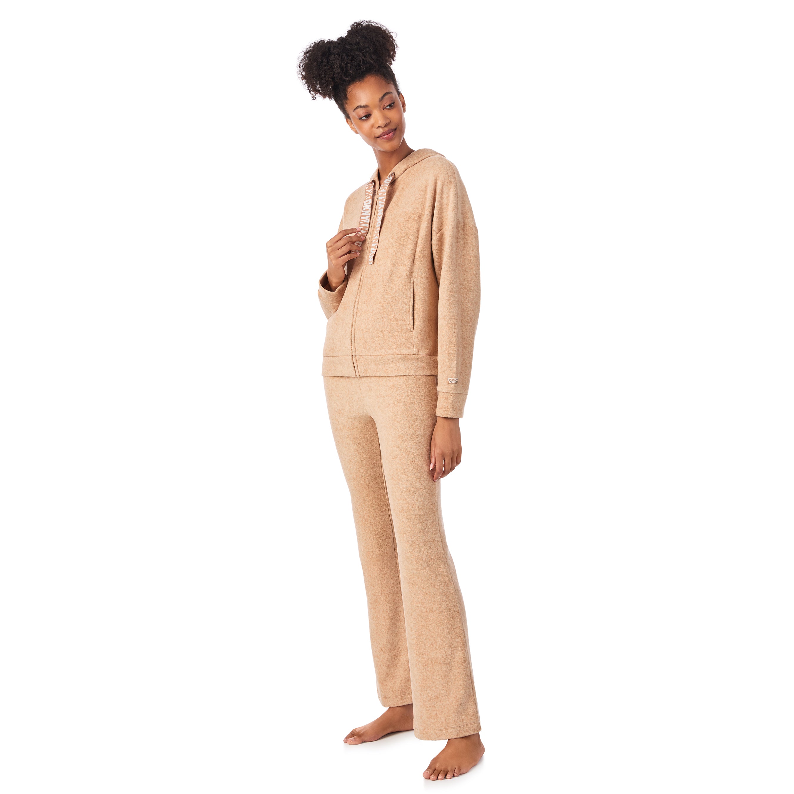 DKNY | Hoodie & Pant Lounge Set | Faux Praline