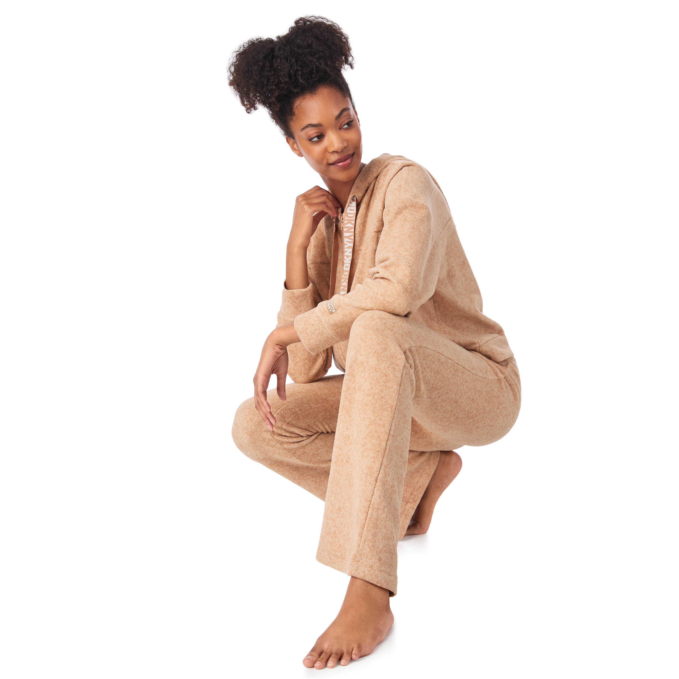 DKNY | Hoodie & Pant Lounge Set | Faux Praline