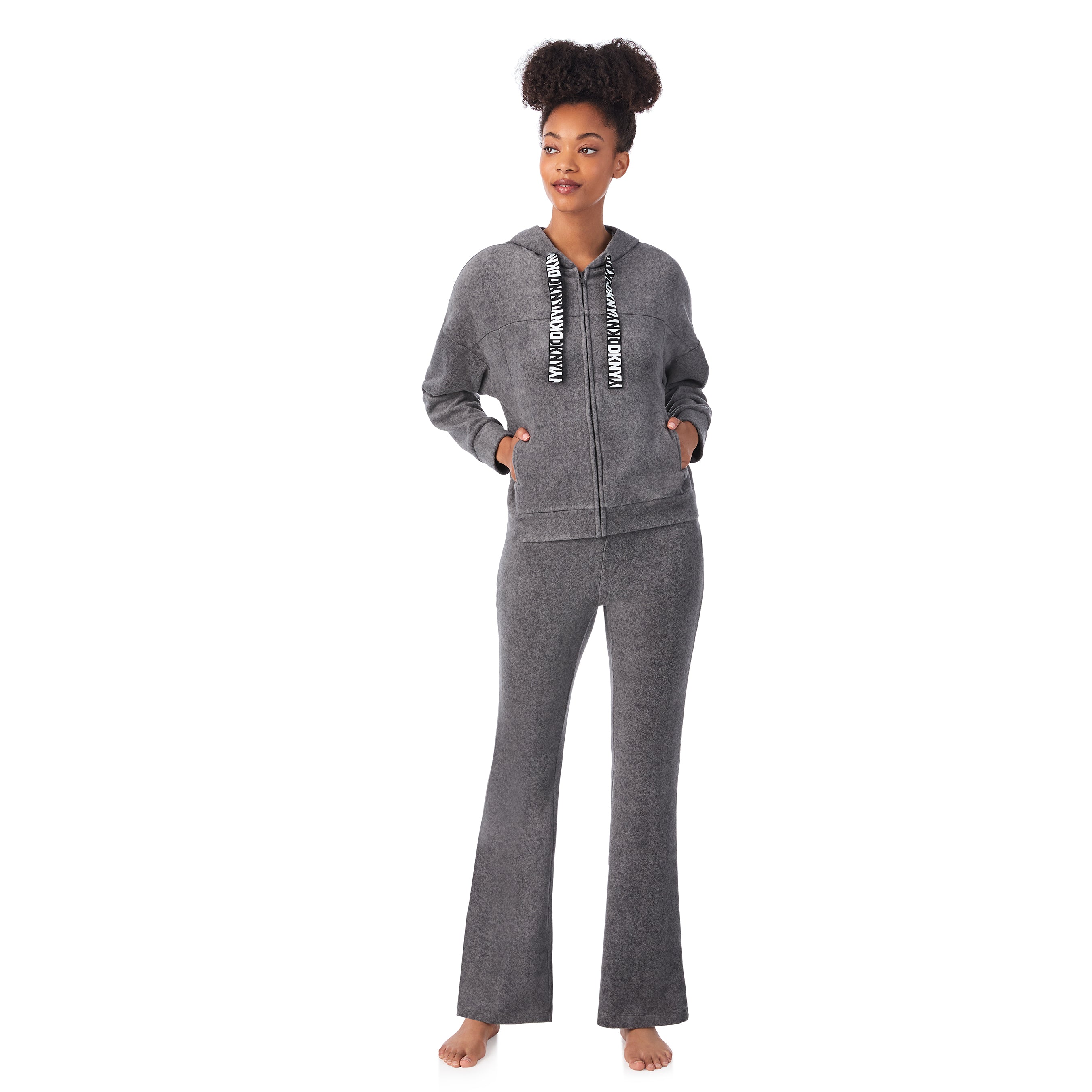DKNY | Hoodie & Pant Lounge Set | Charcoal