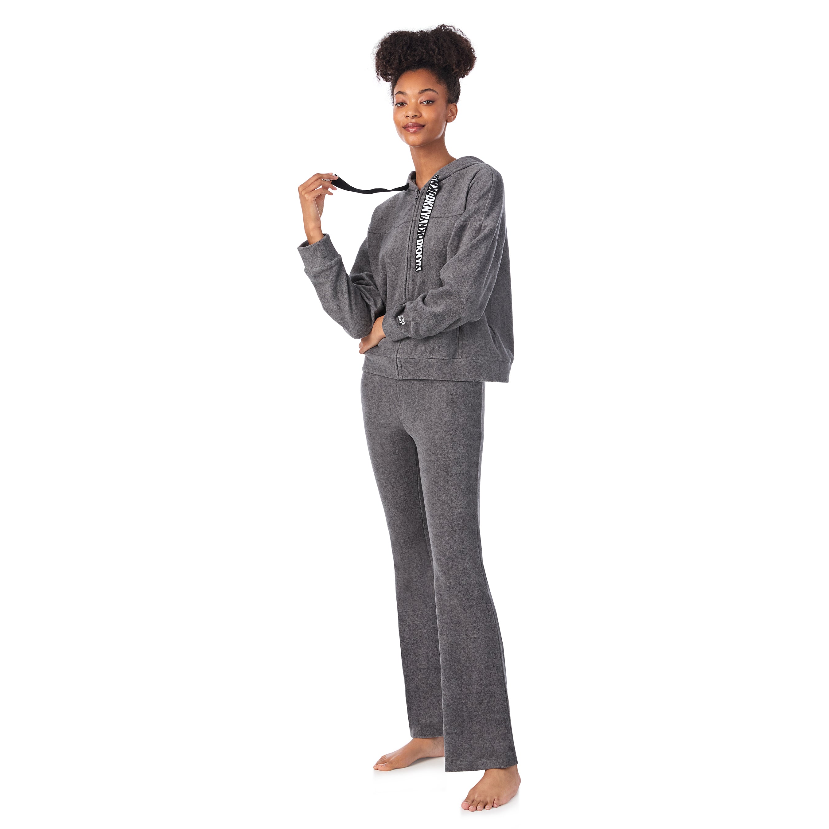 DKNY | Hoodie & Pant Lounge Set | Charcoal