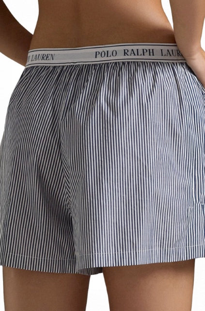 Polo Ralph Lauren | Sleep Poplin Boxer Shorts | Navy Stripe