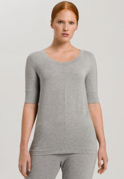 Hanro | Short Sleeved Top | Grey