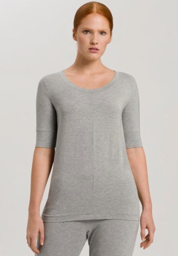 Hanro | Short Sleeved Top | Grey