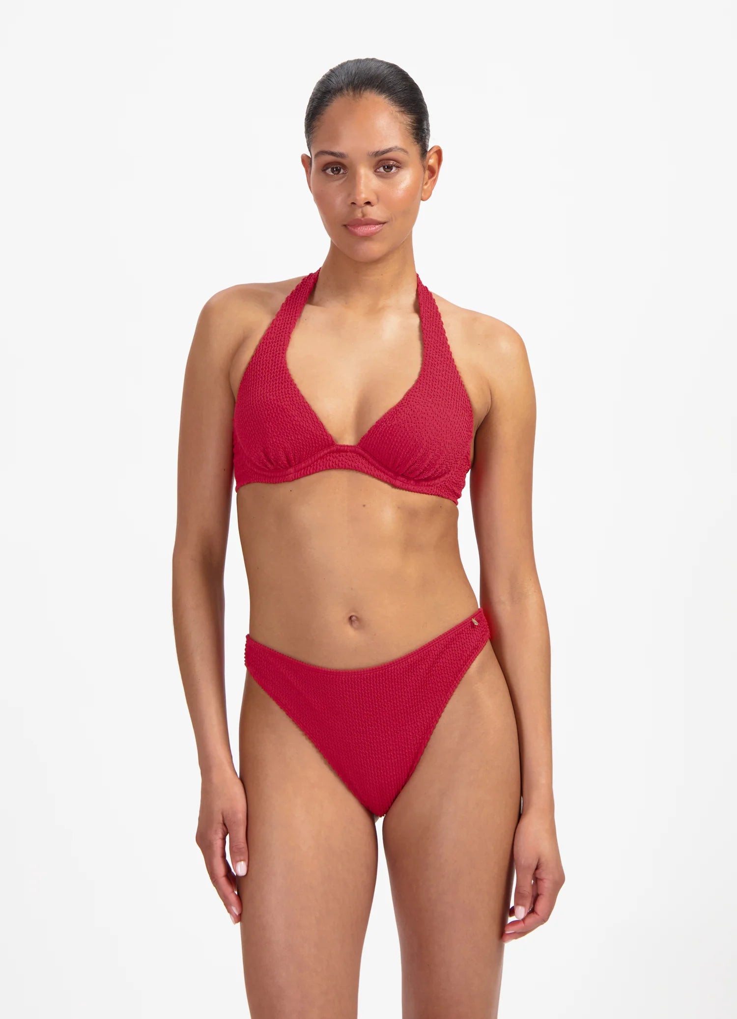 Beachlife | Halter Bikini Top | Lipstick Red
